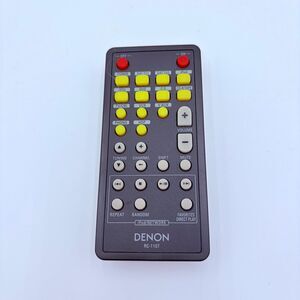 Genuine Denon Home Theater Remote Control Black RC-1107 Great Condition